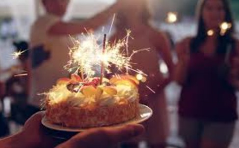 Birthday cake cutting